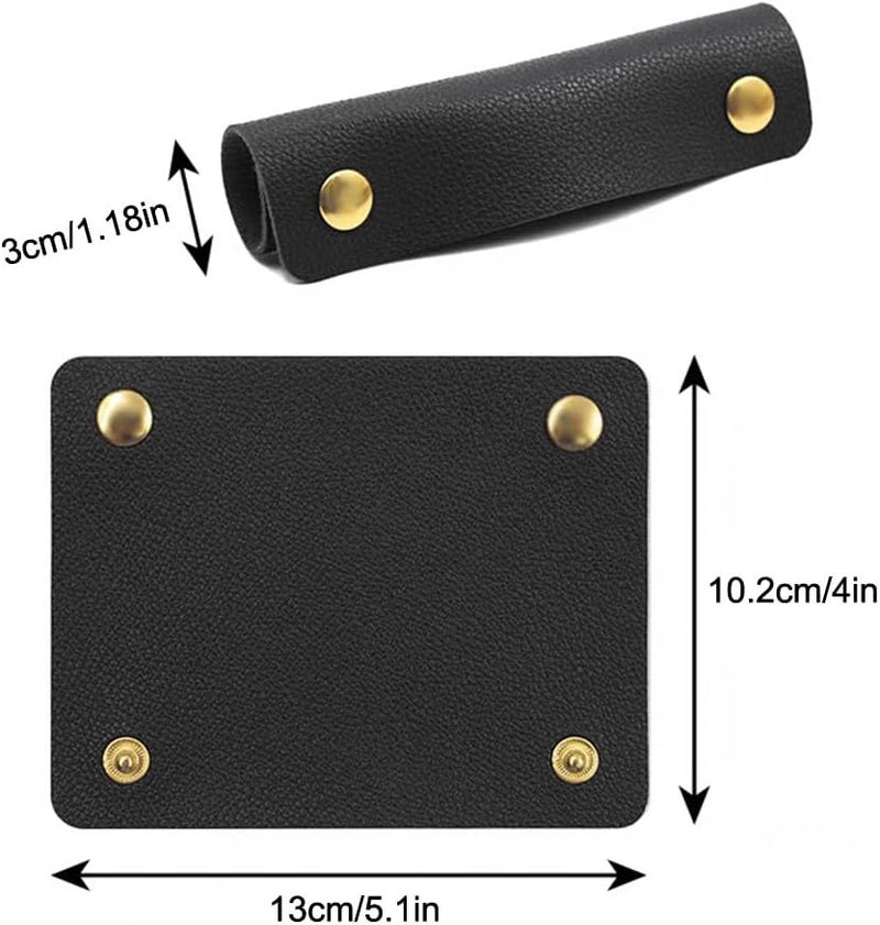 VIOKKO 8 Pieces Handbag Handle Leather Wrap Cover, Luggage Bag Grip Protector Saddle, Soft Purse Strap Pad Identifier for Shopping Bag Travel Bag Suitcase Tote Bag - Image 2